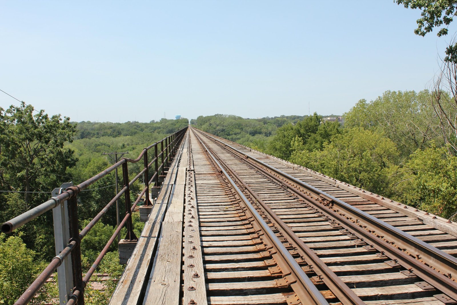 Looking west across bridge